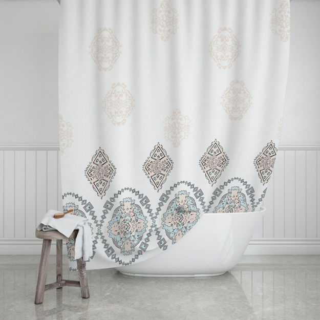 Picture of BATHROOM CURTAIN WATER RESISTANT POLYESTER 180x180cm MANDALA
