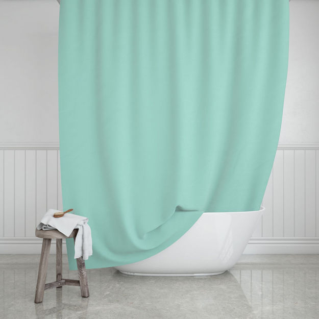 Picture of BATHROOM CURTAIN WATER RESISTANT POLYESTER 180x200cm GREEN
