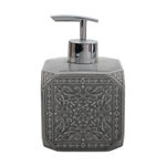 Picture of SOAP DISPENSER FENG SHUI STONEWARE 460ml GREY