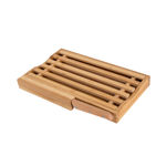 Picture of CUTTING BOARD BAMBOO ESSENTIALS 35.5x22x3.5cm WITH BREAD KNIFE