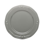 Picture of PRESENTATION PLATE ATHÉNÉE PORCELAIN EMBOSSED 31cm  GREY