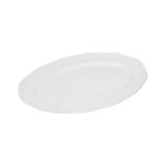 Picture of OVAL SERVING PLATTER ATHÉNÉE PORCELAIN EMBOSSED 36cm WHITE