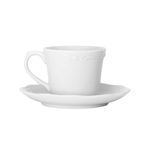 Picture of TEA CUP ATHÉNÉE PORCELAIN EMBOSSED 200ml  WHITE 