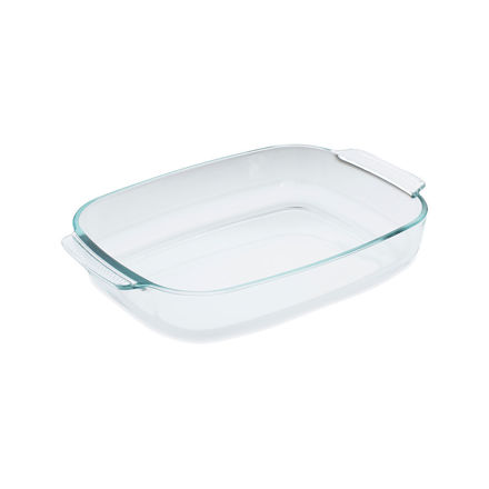 Picture of BAKING DISH CRYSTAL HEAT RESISTANT GLASS RECTANGULAR 38x25x6cm 3.7lt
