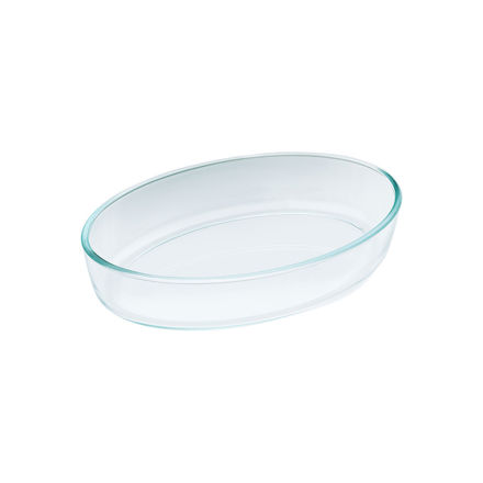 Picture of BAKING DISH CRYSTAL HEAT RESISTANT GLASS OVAL 35x25x6cm 3.2lt