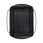 Picture of BAKING PAN MAGMA NON-STICK CARBON STEEL RECTANGULAR 45.5x37x7cm 6lt WITH GRILL RACK