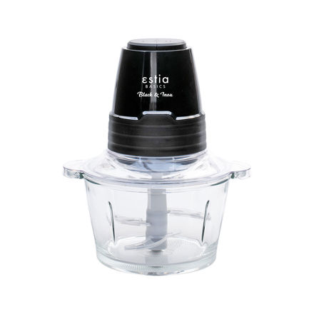 Picture of FOOD CHOPPER BLACK & INOX 500w WITH GLASS BOWL 1.5lt 