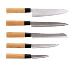Picture of KNIVES BAMBOO ESSENTIALS STAINLESS STEEL WITH BASE 5pc.