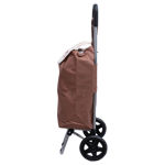 Picture of SHOPPING TROLLEY LET'S GO SHOPPING FABRIC 24lt BROWN