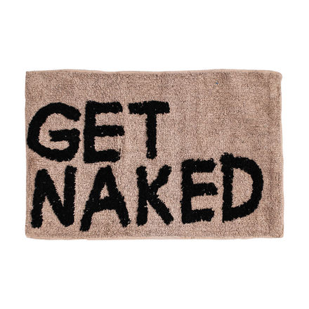 Picture of BATHROOM MAT GET NAKED 80x50cm COTTON BEIGE