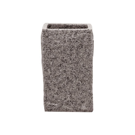 Picture of TOOTHBRUSH HOLDER ROCK POLYRESIN GREY