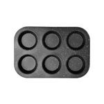 Picture of MUFFIN PAN STONE CARBON STEEL 27x18x3cm 6 CUPS 