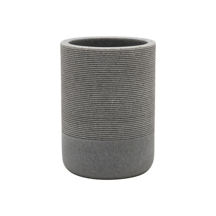 Picture of TOOTHBRUSH HOLDER STONE POLYRESIN GREY 