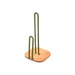 Picture of PAPER TOWEL HOLDER BAMBOO ESSENTIALS METALLIC 16x16x31.3cm OLIVE 