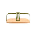 Picture of NAPKIN HOLDER BAMBOO ESSENIALS RECTANGULAR WITH STEEL OLIVE