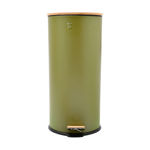 Picture of KITCHEN TRASH CAN SOFT CLOSE BAMBOO ESSENTIALS 30lt OLIVE 