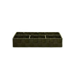 Picture of STORAGE BASKET 4 COMPARTMENTS OLIVE SERIES 33x23x6cm OLIVE GREEN