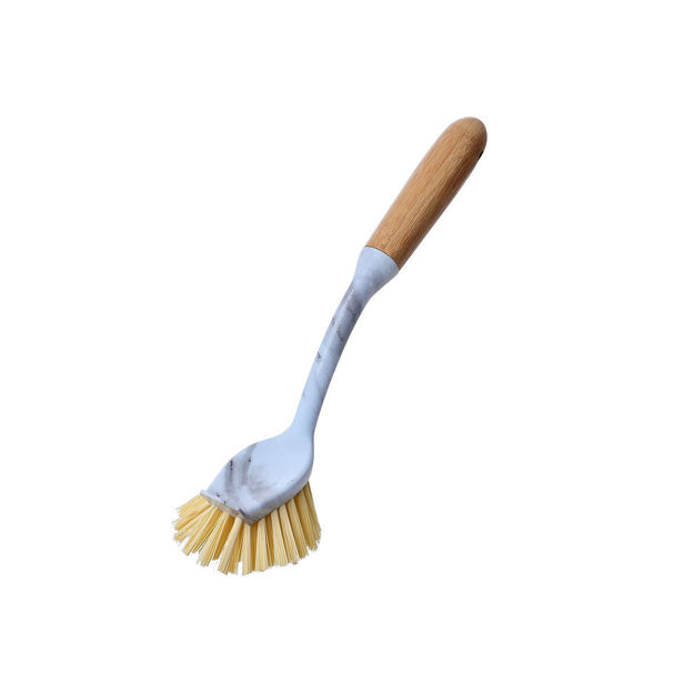 Picture of DISH HAND BRUSH BAMBOO ESSENTIALS MARBLE
