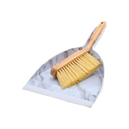 Picture of HAND BRUSH & DUST PAN BAMBOO ESSENTIALS MARBLE