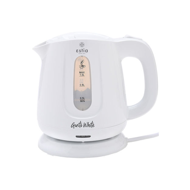 Picture of KETTLE GUSTO WHITE STAINLESS STEEL 1lt 1.100w