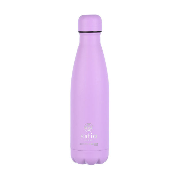 Picture of INSULATED BOTTLE FLASK LITE SAVE THE AEGEAN 500ml LAVENDER PURPLE