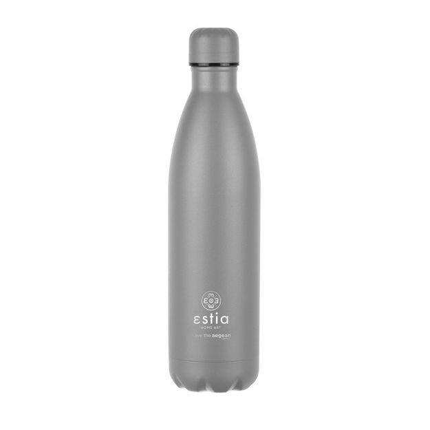 Picture of INSULATED BOTTLE FLASK LITE SAVE THE AEGEAN 750ml FJORD GREY