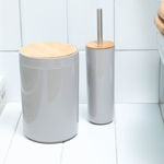 Picture of TOILET BRUSH BAMBOO PLASTIC 26cm TAUPE