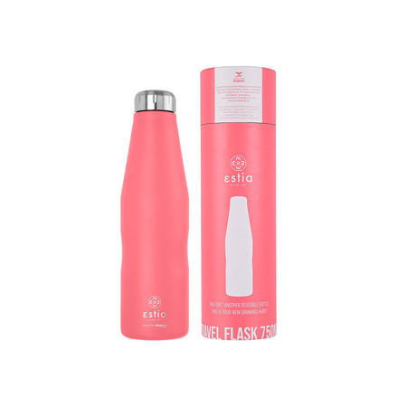 Picture of INSULATED BOTTLE TRAVEL FLASK SAVE THE AEGEAN 750ml FUSION CORAL