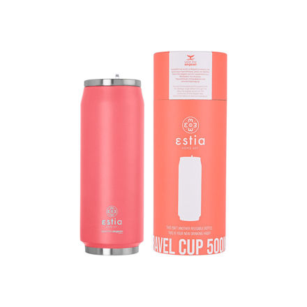 Picture of INSULATED TRAVEL CUP SAVE THE AEGEAN 500ml FUSION CORAL