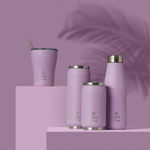 Picture of INSULATED TRAVEL CUP SAVE THE AEGEAN 500ml LAVENDER PURPLE