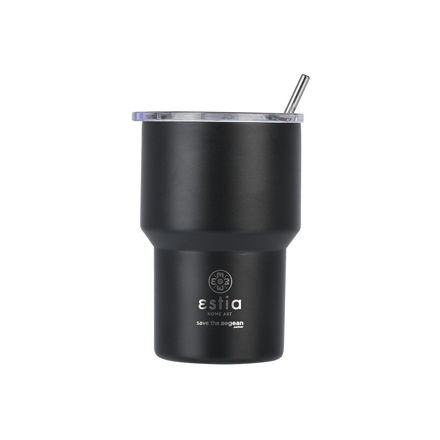 Picture of INSULATED MUG LITE SAVE THE AEGEAN 400ml MIDNIGHT BLACK